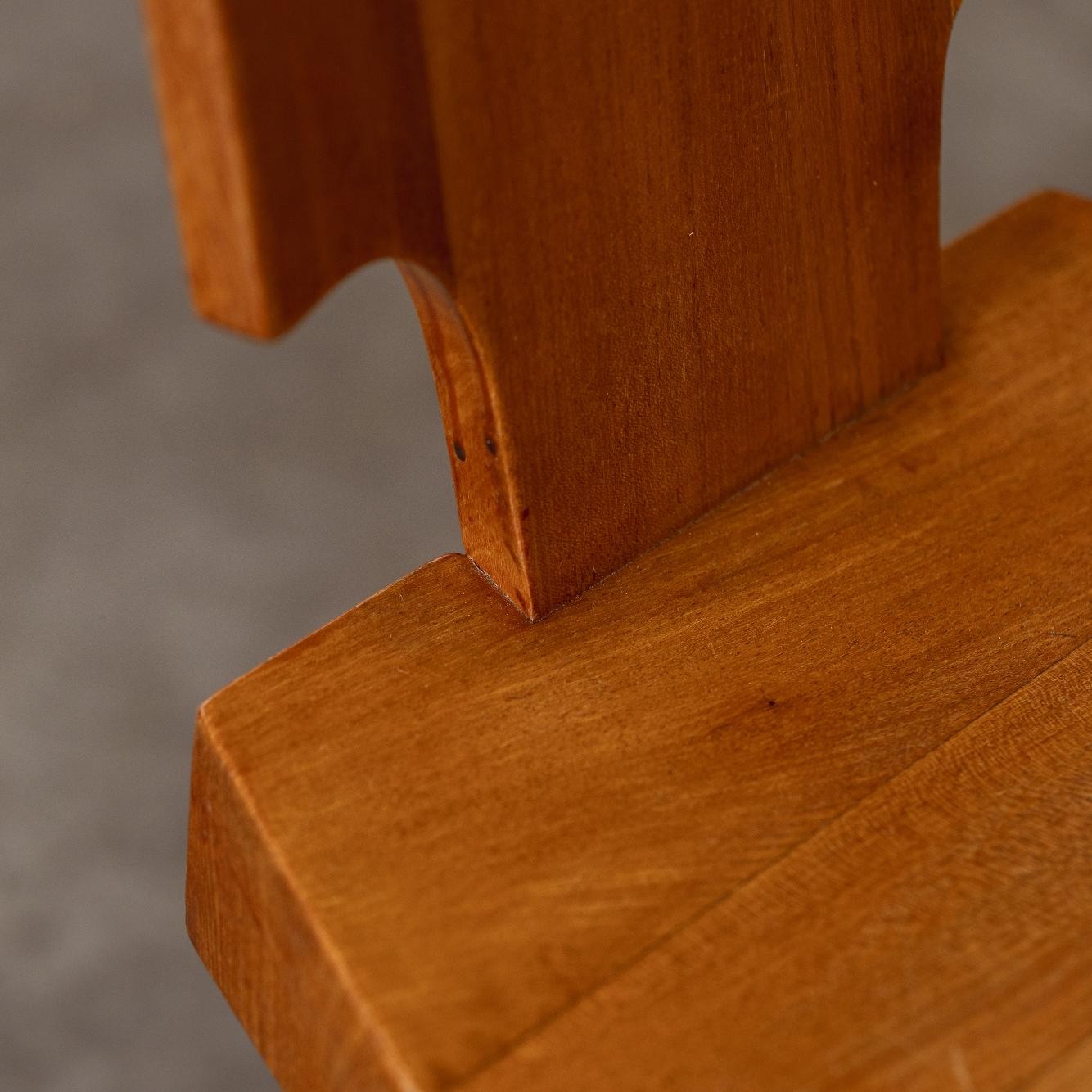 Pierre Chapo T21B "Sfax" Table & "S28" Chairs for Atelier Pierre Chapo, Wood, France, 1970s, 1970s