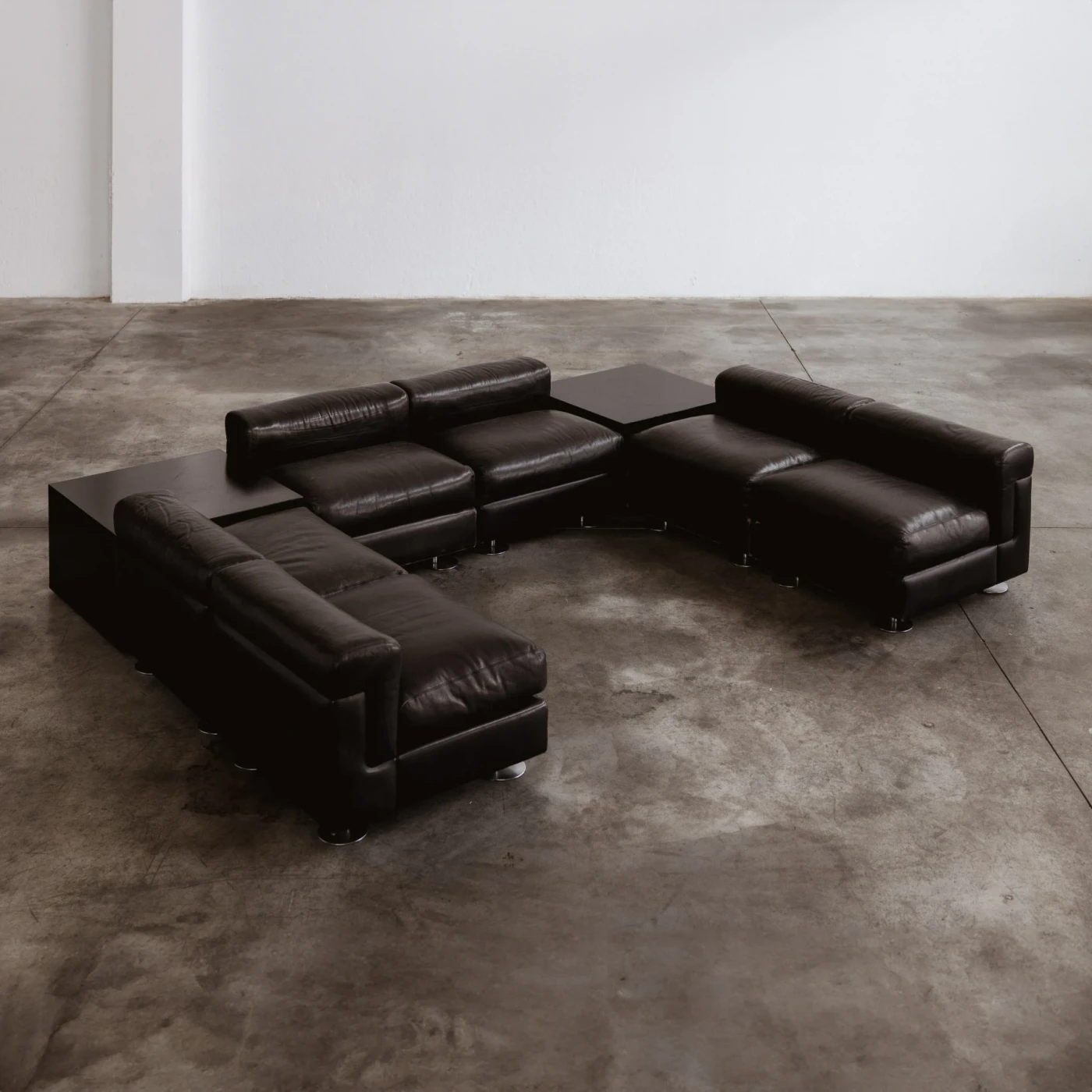 Valeria Borsani & Alfredo Bonetti "D120" Modular Sofa for Tecno, 1966, Set of 6, 1966
