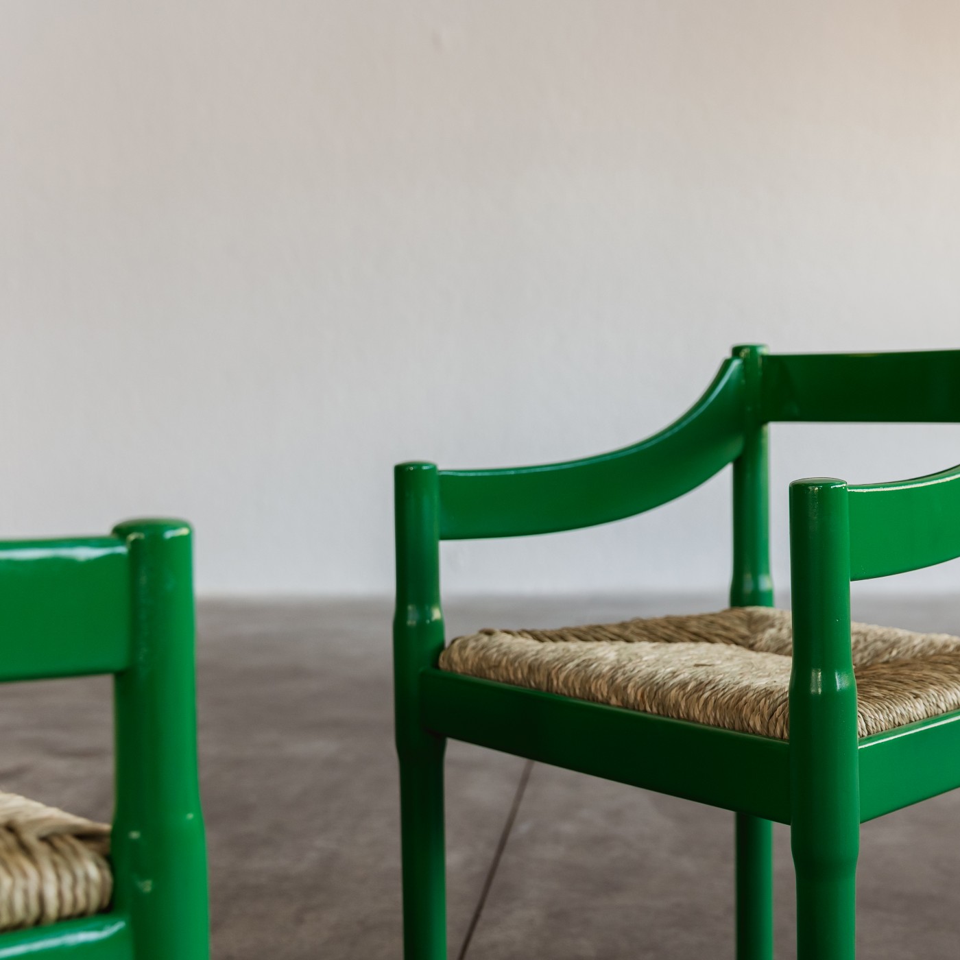 Vico Magistretti "Carimate" Dining Chairs for Cassina, 1960, Set of 10, 1960