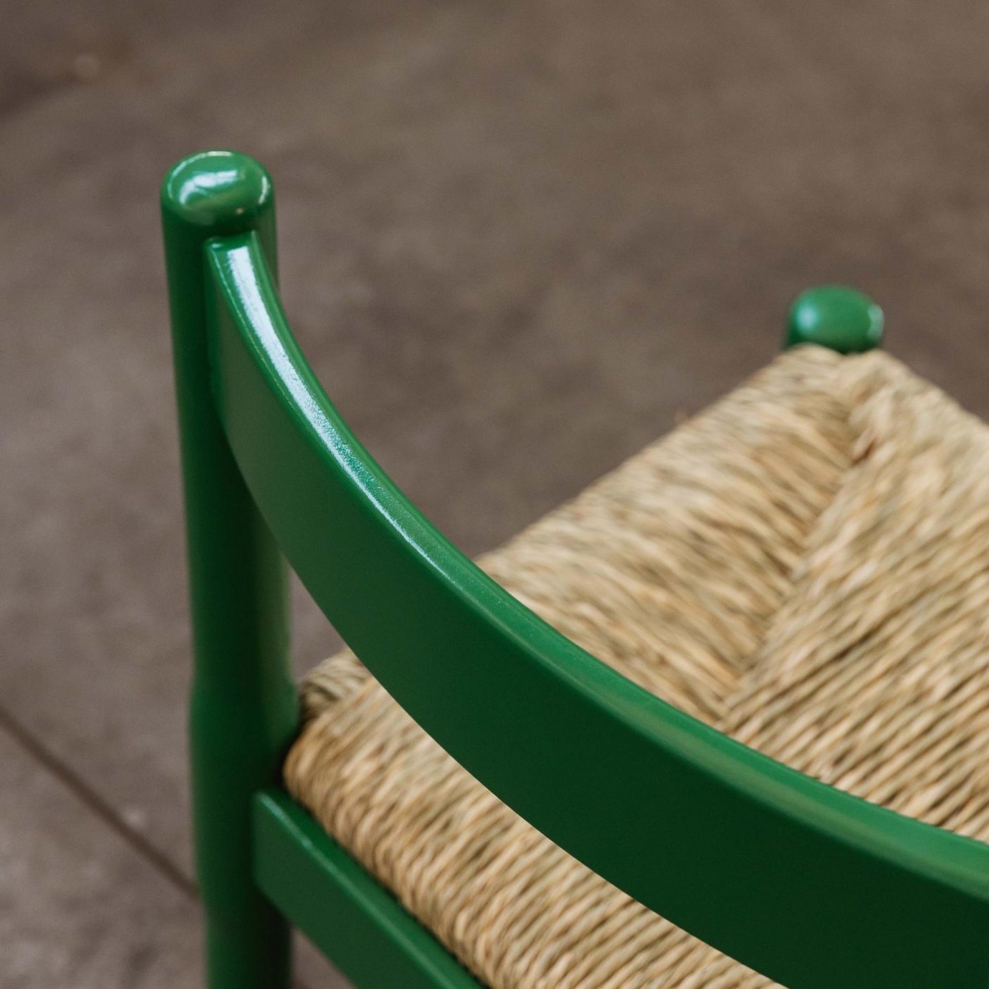 Vico Magistretti "Carimate" Dining Chairs for Cassina, Green Lacquered, 1960, Set of 10, 1960