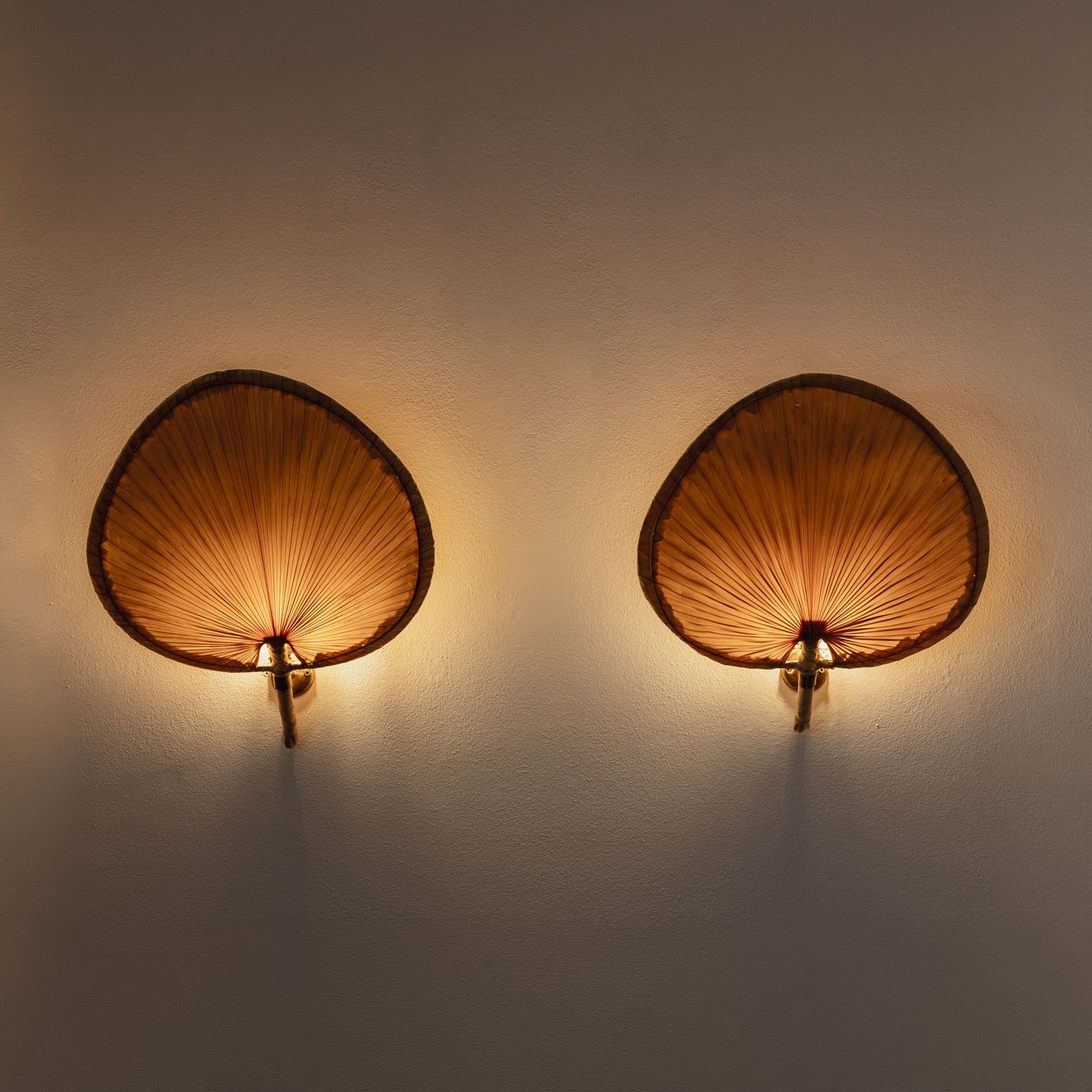 Vivai del Sud Lotus Leaf Wall Lights, 1970s, Set of 2, 1970s